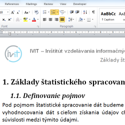 Word pre pokročilých - Nitra